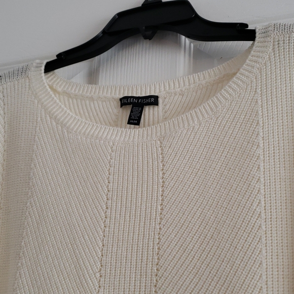 Eileen Fisher Bateau Neck Merino Wool Sweater - Picture 2 of 14